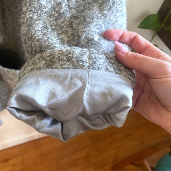 GANNI TEDDY Belted Wrap Coat - Picture 11 of 12